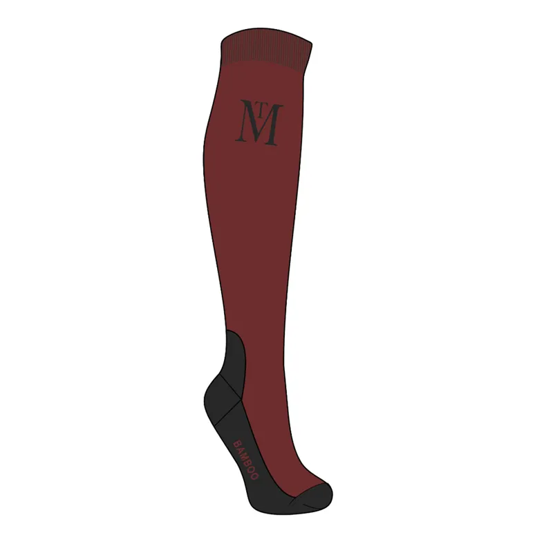 Mark Todd Competition Socks -Burgundy/Black